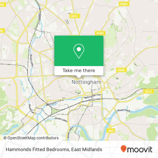 Hammonds Fitted Bedrooms map