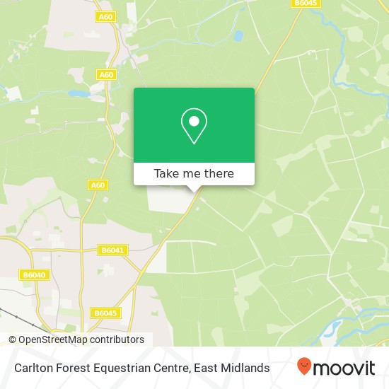 Carlton Forest Equestrian Centre map