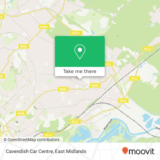 Cavendish Car Centre map