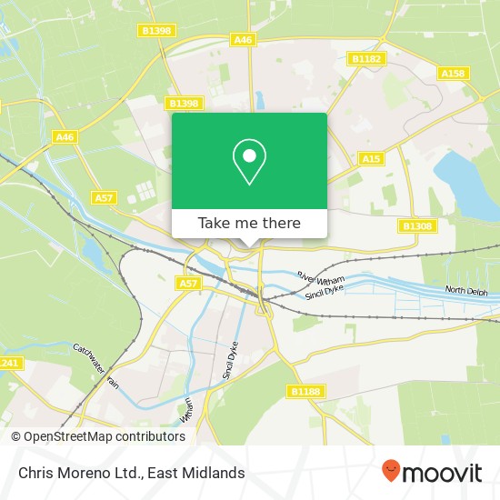 Chris Moreno Ltd. map