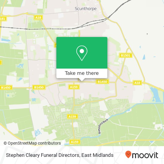 Stephen Cleary Funeral Directors map