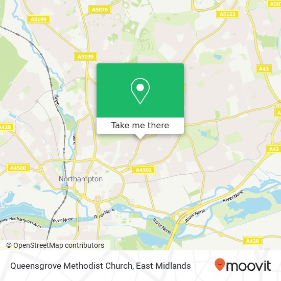 Queensgrove Methodist Church map