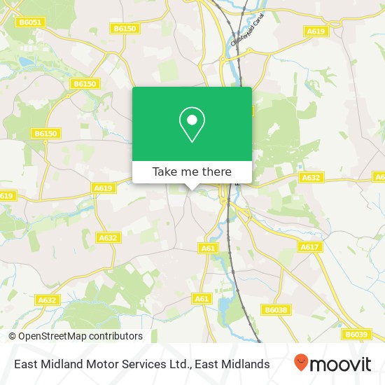 East Midland Motor Services Ltd. map
