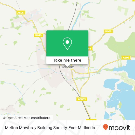 Melton Mowbray Building Society map