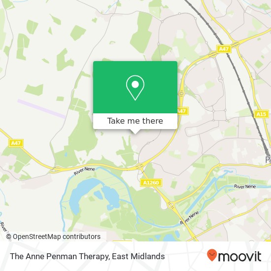 The Anne Penman Therapy map