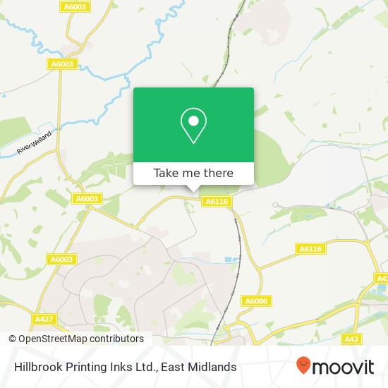 Hillbrook Printing Inks Ltd. map