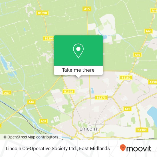 Lincoln Co-Operative Society Ltd. map