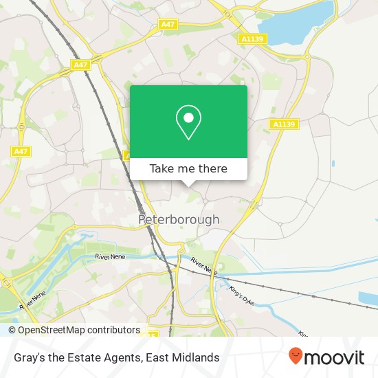 Gray's the Estate Agents map