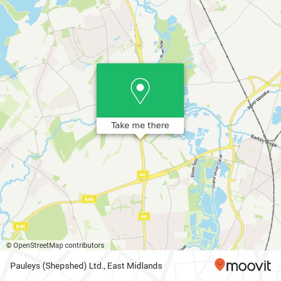 Pauleys (Shepshed) Ltd. map