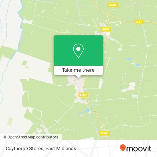 Caythorpe Stores map