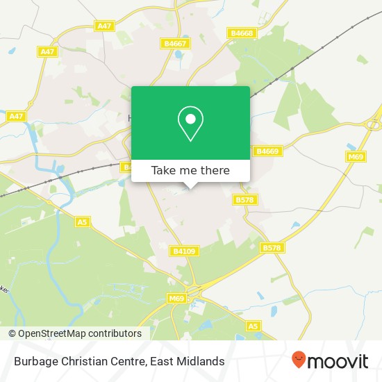 Burbage Christian Centre map