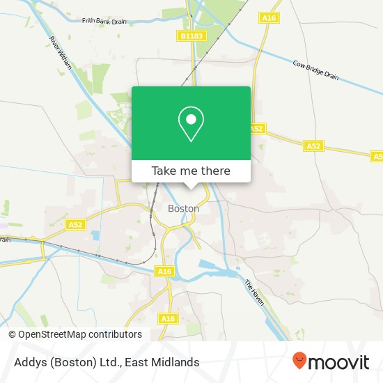Addys (Boston) Ltd. map
