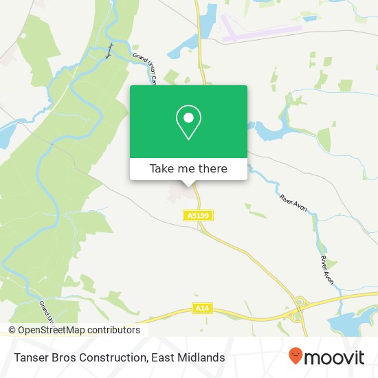 Tanser Bros Construction map