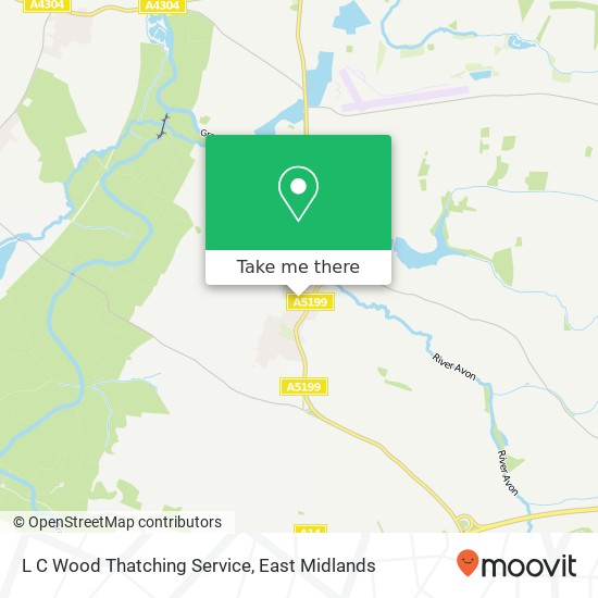 L C Wood Thatching Service map