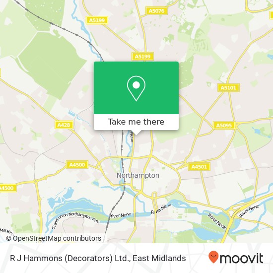 R J Hammons (Decorators) Ltd. map