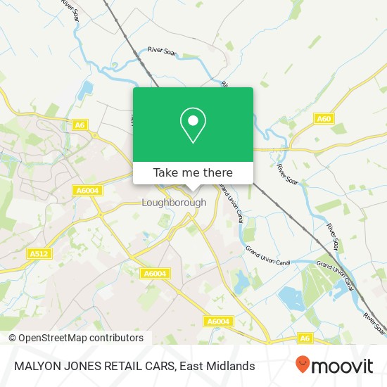 MALYON JONES RETAIL CARS map