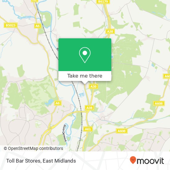 Toll Bar Stores map