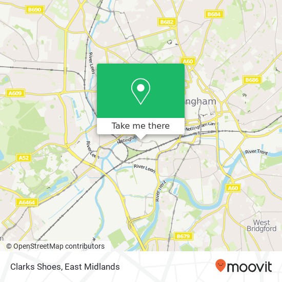 Clarks Shoes map