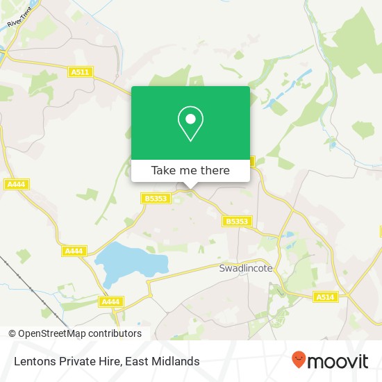 Lentons Private Hire map