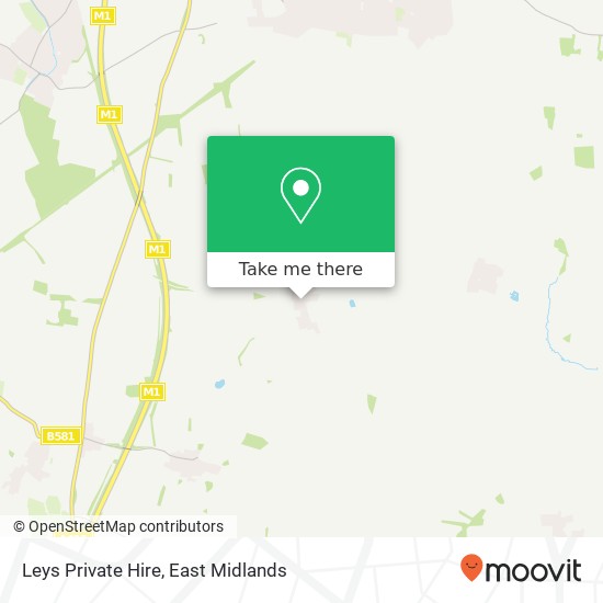 Leys Private Hire map