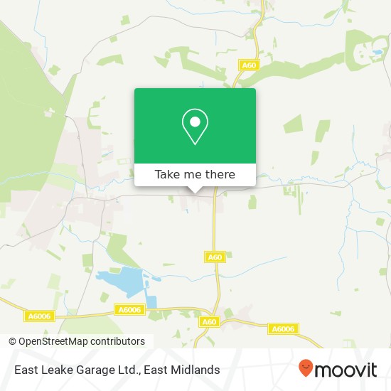 East Leake Garage Ltd. map