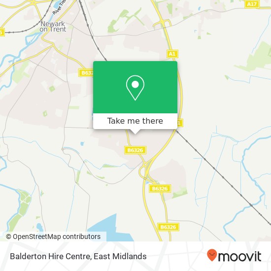 Balderton Hire Centre map