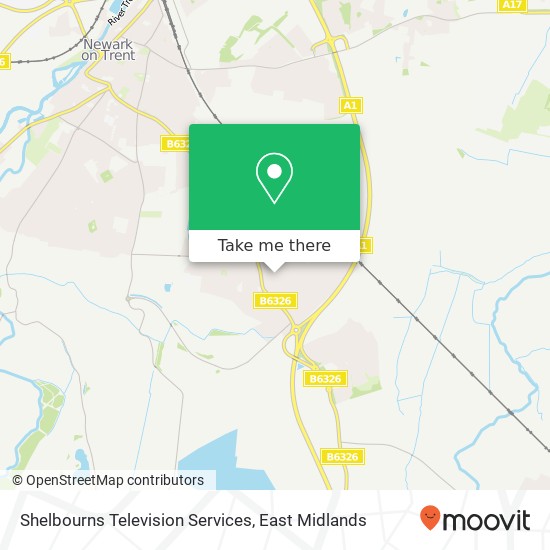 Shelbourns Television Services map