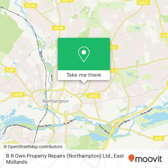 B R Own Property Repairs (Northampton) Ltd. map