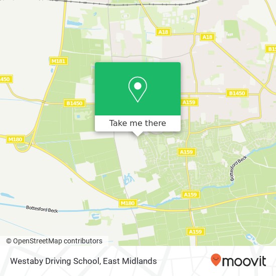 Westaby Driving School map