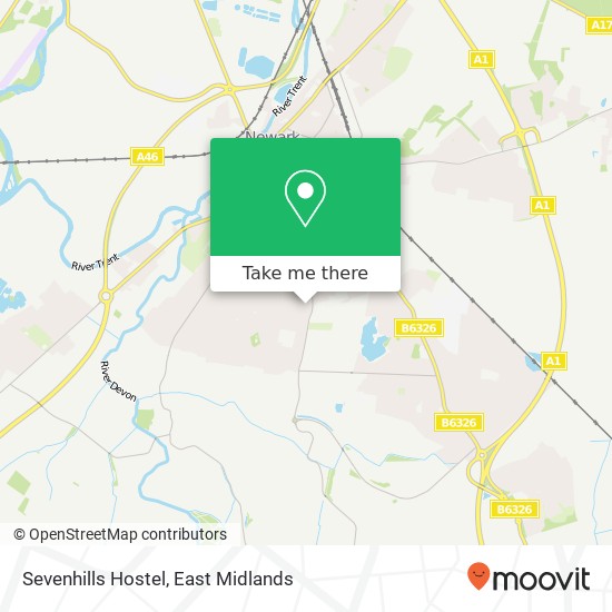 Sevenhills Hostel map