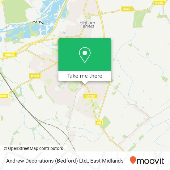 Andrew Decorations (Bedford) Ltd. map