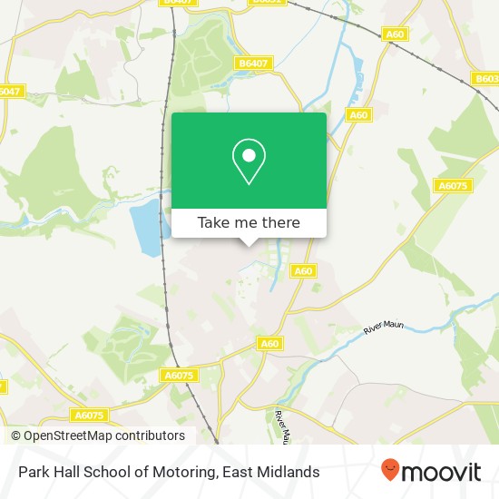 Park Hall School of Motoring map