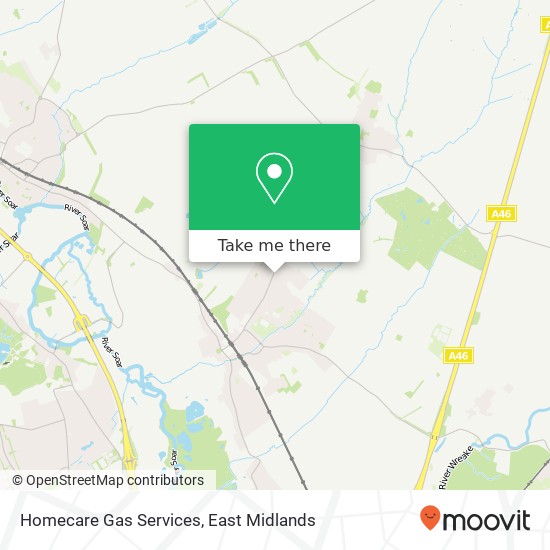 Homecare Gas Services map