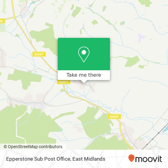 Epperstone Sub Post Office map