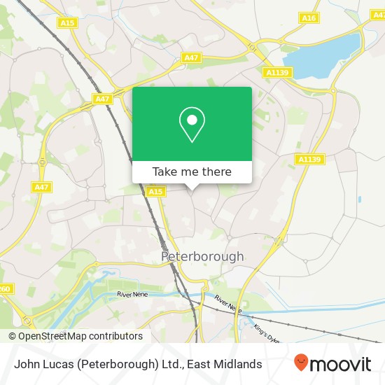 John Lucas (Peterborough) Ltd. map