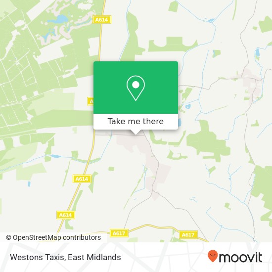 Westons Taxis map