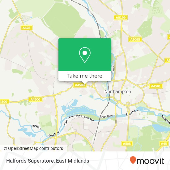 Halfords Superstore map