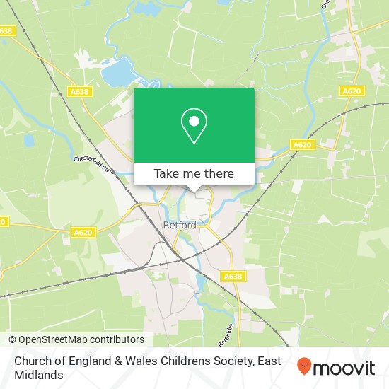 Church of England & Wales Childrens Society map