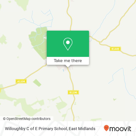Willoughby C of E Primary School map