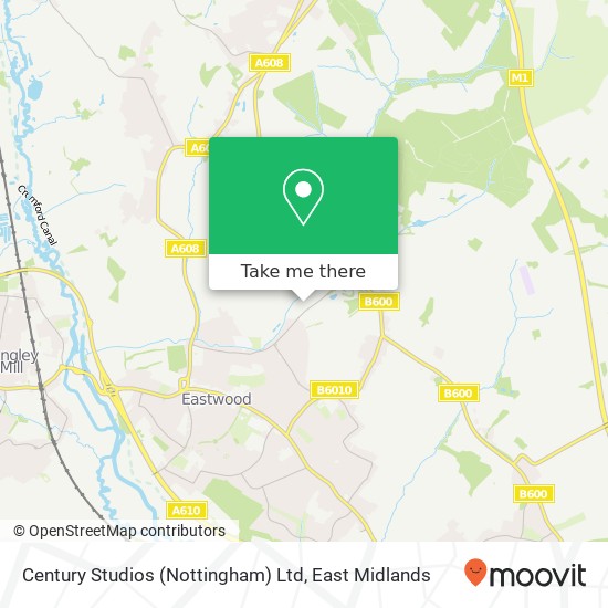 Century Studios (Nottingham) Ltd map