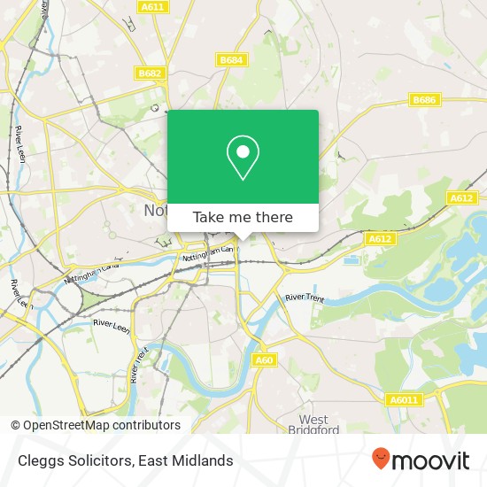 Cleggs Solicitors map