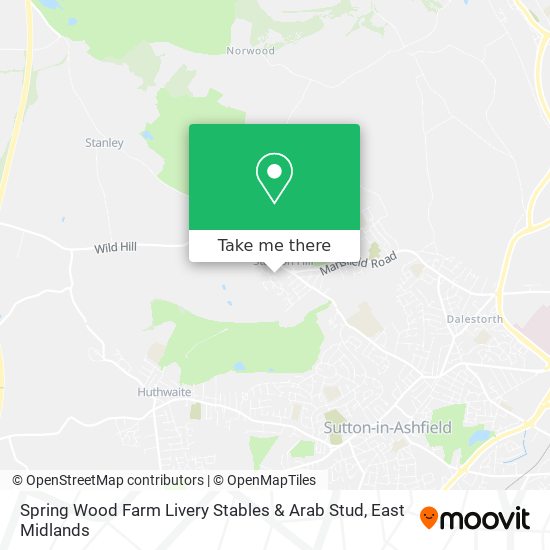 Spring Wood Farm Livery Stables & Arab Stud map