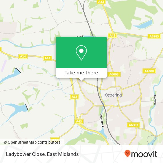 Ladybower Close map