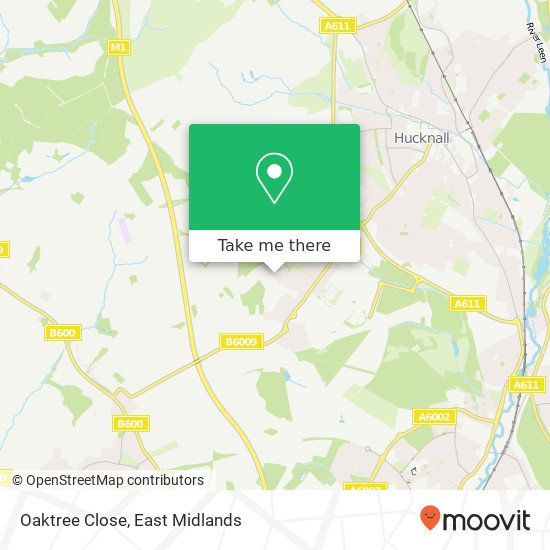 Oaktree Close map