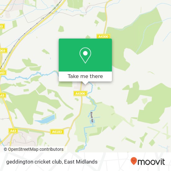 geddington cricket club map
