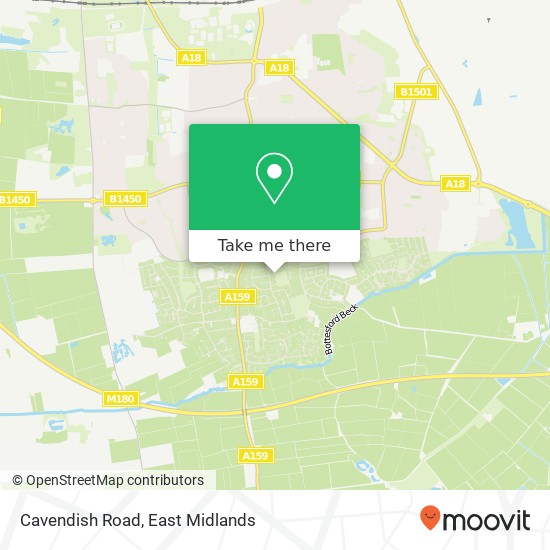 Cavendish Road map