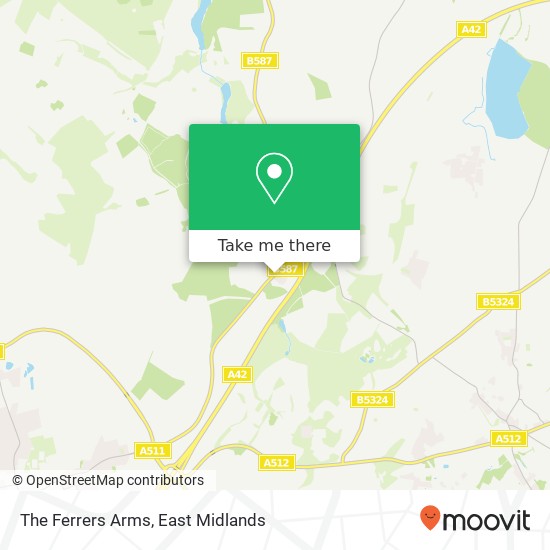 The Ferrers Arms map