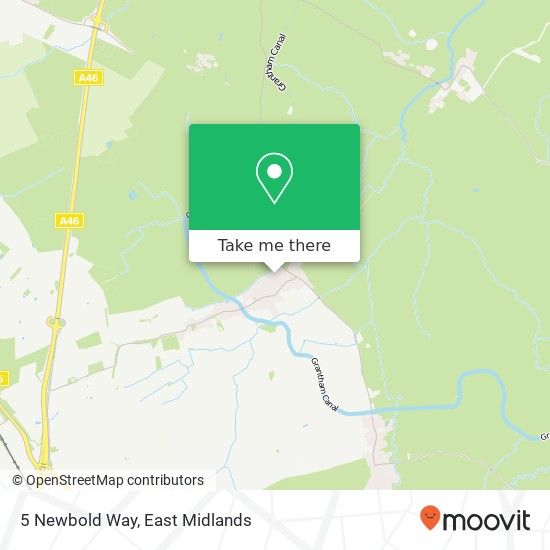 5 Newbold Way map