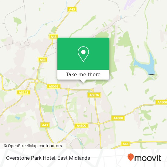 Overstone Park Hotel map