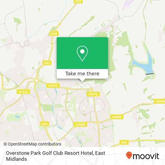 Overstone Park Golf Club Resort Hotel map